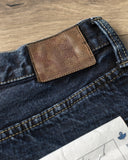 Omoto 0815 - 13.5oz Selvedge Loose Denim - Charcoal Dyed