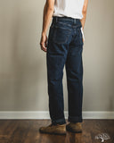 Omoto 0815 - 13.5oz Selvedge Loose Denim - Charcoal Dyed