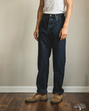 Omoto 0815 - 13.5oz Selvedge Loose Denim - Charcoal Dyed