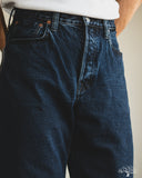Omoto 0815 - 13.5oz Selvedge Loose Denim - Charcoal Dyed