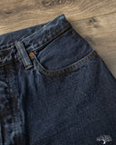 Omoto 0815 - 13.5oz Selvedge Loose Denim - Charcoal Dyed
