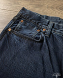Omoto 0815 - 13.5oz Selvedge Loose Denim - Charcoal Dyed