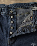 Omoto 0815 - 13.5oz Selvedge Loose Denim - Charcoal Dyed