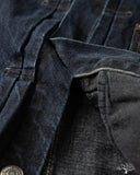Omoto 3115-BCH - 13.5oz Type 1 Denim Jacket - Charcoal Overdye