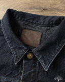 Omoto 3115-BCH - 13.5oz Type 1 Denim Jacket - Charcoal Overdye