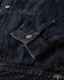 Omoto 3115-BCH - 13.5oz Type 1 Denim Jacket - Charcoal Overdye