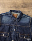 Omoto 3215 - 13.5oz Type 2 Selvedge Denim Jacket - 2 Year Wash