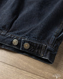Omoto 3215-BCH - 13.5oz Type 2 Selvedge Denim Jacket - Charcoal Overdye