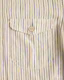 OR-5007E Striped Shawl Collar Shirt