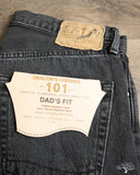 orSlow 101 Dad's Fit Denim - 90's Black Stone Denim