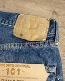 orSlow 101B Dad's Fit Vintage Washed Denim - Vintage Indigo
