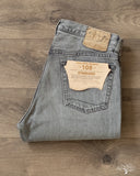 orSlow 105 Standard Fit Denim - 90's Black Denim Bleach