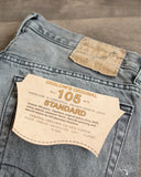 orSlow 105 Standard Fit Denim - 90's Black Denim Bleach
