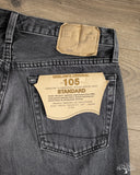 orSlow 105 Standard Fit Denim - 90's Black Stone Denim