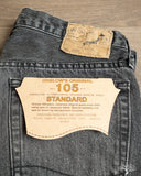 orSlow 105 Standard Fit Denim - 90's Black Stone Denim