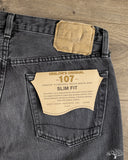 orSlow 107 Ivy Fit Denim - 90's Black Stone Denim