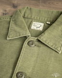 orSlow 4 Pocket U.S. Army Fatigue Shirt - Dark Olive Stone
