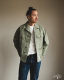 orSlow 4 Pocket U.S. Army Shirt Jacket - HBT Green