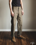 orSlow Chambray Fatigue Pants - Dusty Olive