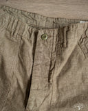 orSlow Chambray Fatigue Pants - Dusty Olive