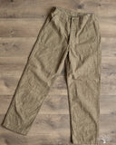 orSlow Chambray Fatigue Pants - Dusty Olive