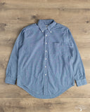 orSlow Chambray Standard Button Down Shirt - Indigo-Dyed Mini-Check