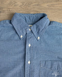 orSlow Chambray Standard Button Down Shirt - Indigo-Dyed Mini-Check