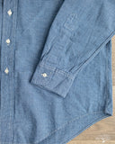 orSlow Chambray Standard Button Down Shirt - Indigo-Dyed Mini-Check