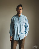orSlow Chambray Work Shirt - Chambray Bleached
