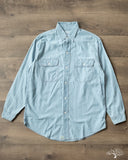 orSlow Chambray Work Shirt - Chambray Bleached