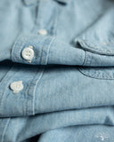orSlow Chambray Work Shirt - Chambray Bleached