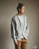 orSlow Lightweight French Terry Sweatshirt Cardigan - Heather Gray