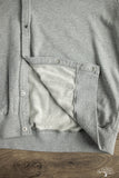 orSlow Lightweight French Terry Sweatshirt Cardigan - Heather Gray
