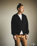 orSlow Lightweight French Terry Sweatshirt Cardigan - Navy