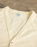 orSlow Lightweight French Terry Sweatshirt Cardigan - Pale Yellow
