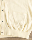 orSlow Lightweight French Terry Sweatshirt Cardigan - Pale Yellow