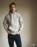 orSlow Loopwheel Hooded Sweatshirt - Heather Grey