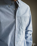 orSlow Oxford Standard Button Down Shirt - Light Blue