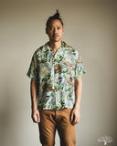 orSlow Peacock Garden Hawaiian Shirt - Green