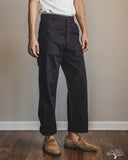 orSlow Regular Fit Brushed Serge Fatigue Pants - Black