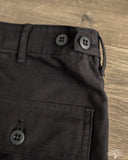 orSlow Regular Fit Brushed Serge Fatigue Pants - Black