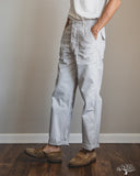 orSlow Regular Fit Brushed Serge Fatigue Pants - Ivory