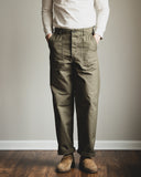 orSlow Regular Fit Fatigue Pants - Army Green Ripstop