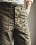 orSlow Regular Fit Fatigue Pants - Army Green Ripstop