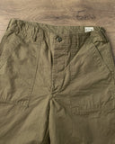 orSlow Regular Fit Fatigue Pants - Army Green Ripstop