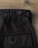 orSlow Regular Fit Fatigue Pants - Black (J61)
