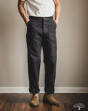 orSlow Regular Fit Fatigue Pants - Black Stone