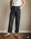 orSlow Regular Fit Fatigue Pants - Black Stone