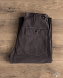 orSlow Regular Fit Fatigue Pants - Black Stone