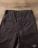 orSlow Regular Fit Fatigue Pants - Black Stone